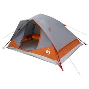 vidaXL Barraca Instant&acirc;nea Cinza e Laranja 305 x 215 x 140 cm