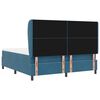 vidaXL Cama Box com colch&atilde;o Azul Escuro 200 x 180 cm Poli&eacute;ster