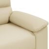 vidaXL Poltrona 100x81x84 cm couro artificial creme