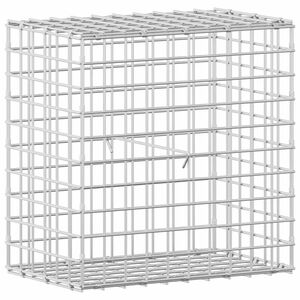 vidaXL Gabione com Fio de 5 mm e Malha de 5x5 cm 50x30x50 cm