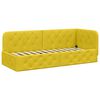vidaXL Estrutura de Cama de Canto Amarelo 80 x 200 cm Veludo