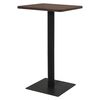 vidaXL Mesa bistr&ocirc; 70x70x107 cm cor madeira de freixo escura