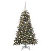 vidaXL &Aacute;rvore de Natal Artificial Verde 150 cm PVC, Pl&aacute;stico e A&ccedil;o