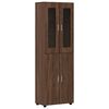 vidaXL Buff&ecirc; FLORIN 60 x 35 x 182 cm Carvalho Marrom