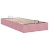 vidaXL Ottoman Bed Frame No Colchão Rosa 90x190 cm Veludo