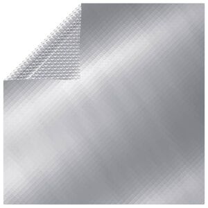 vidaXL Cobertura retangular para piscina 1000x600 cm PE prateado