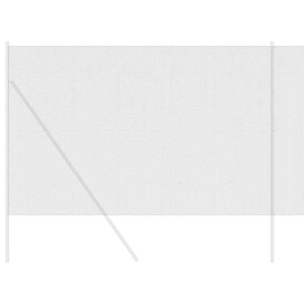 vidaXL Cerca Hexagonal Cinzeto 1,5 x 100 m PVC