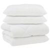 vidaXL Duvet com Travesseiros com travesseiro 3 unid. Branco