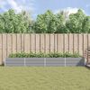 vidaXL Floreira Cinzento-claro 195 x 100 x 45 cm A&ccedil;o Galvanizado