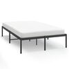 vidaXL Estrutura de cama 135x190 cm metal preto