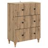 vidaXL Gabinete de Gavetas 66 x 34,5 x 90 cm Derivados de Madeira
