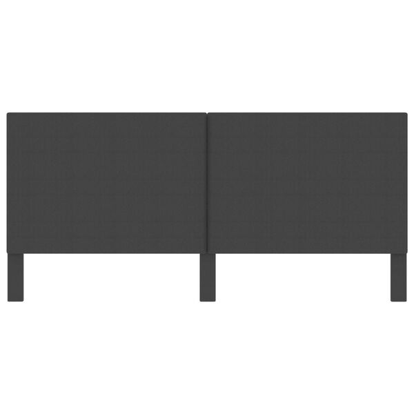 vidaXL Cabeceira de cama 200x200 cm tecido cinzento-escuro