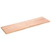vidaXL Tampo de mesa 180x50x(2-4) cm carvalho tratado castanho-claro