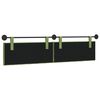 vidaXL Cabeceira Suspensa Verde Claro 210 x 55 x 7 cm Veludo