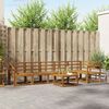 vidaXL Conjunto de Sof&aacute;s para Exterior 7 pcs Natural