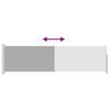 vidaXL Toldo lateral retr&aacute;til para p&aacute;tio 140x500 cm cinzento