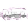 vidaXL Conjunto de Sof&aacute; de Jardim 9 pcs Bege Rattan Sint&eacute;tico