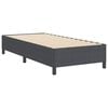 vidaXL Cama Box Cinza Escuro 90 x 200 cm Tecido de Veludo Cotele