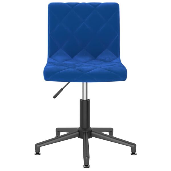 vidaXL Cadeiras de jantar girat&oacute;rias 2 pcs veludo azul