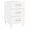 vidaXL Mesa de cabeceira 40x40x66 cm derivados de madeira branco