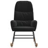 vidaXL Cadeira de baloi&ccedil;o veludo preto
