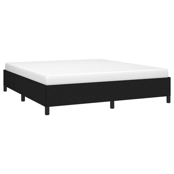 vidaXL Estrutura de cama sem colch&atilde;o 180x200 cm tecido preto