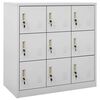 vidaXL Cacifo 90x45x92,5 cm a&ccedil;o cinzento-claro