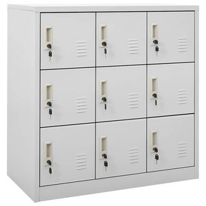 vidaXL Cacifo 90x45x92,5 cm a&ccedil;o cinzento-claro