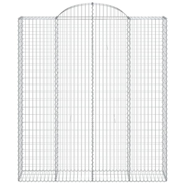 vidaXL Cestos gabião arqueados 11 pcs 200x50x220/240 ferro galvanizado