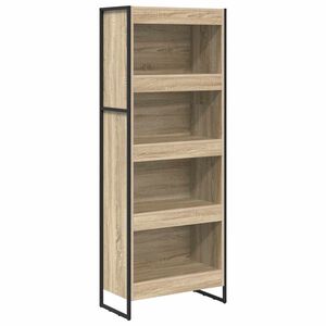 vidaXL Gabinete de Livros 60 x 30 x 155 cm Derivados de Madeira Sonoma