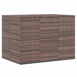 vidaXL Caixa para almofad&otilde;es de jardim 145x100x103 cm vime PE castanho