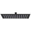 vidaXL Cabe&ccedil;a de chuveiro quadrada 30x30 cm a&ccedil;o inoxid&aacute;vel preto