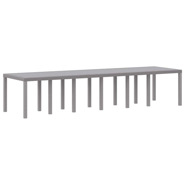 vidaXL Conjunto de Jantar para Jardim 15 pcs Cinzento-claro