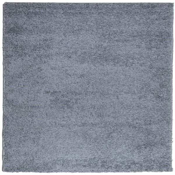 vidaXL Tapete shaggy de pelo alto PAMPLONA 160x160 cm azul