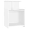 vidaXL Mesa de cabeceira 40x35x60 cm derivados de madeira branco