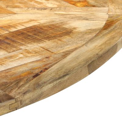 vidaXL Mesa de jantar Ø150x76 cm madeira de mangueira maciça áspera