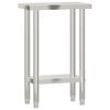 vidaXL Mesa de trabalho para cozinha 55x30x85 cm a&ccedil;o inoxid&aacute;vel