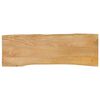 vidaXL Tampo de mesa c/ borda viva 110x40x2,5 cm mangueira maci&ccedil;a