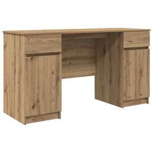 vidaXL Mesa carvalho artisiano Derivados de madeira 140 x 49 x 76 cm
