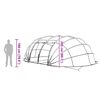 vidaXL Tenda de Piscina Domo Transparente 640 x 432 x 205 cm