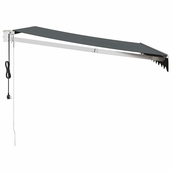 vidaXL Toldo retr&aacute;til autom&aacute;tico 3x2,5 m antracite