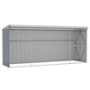 vidaXL Abrigo suspenso p/ jardim 118x382x178 cm aço galvaniz. cinzento