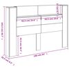vidaXL Cabeceira com prateleira Carvalho Marrom 160 x 16,5 x 103,5 cm
