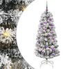 vidaXL &Aacute;rvore de Natal Articulada Artificial Verde e Branco 150 cm