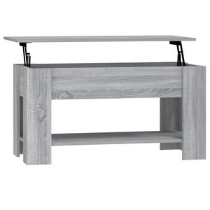 vidaXL Mesa de centro 101x49x52cm derivados de madeira cinzento sonoma