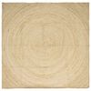vidaXL Tapete de &Aacute;rea Branco 300 x 300 cm Juta