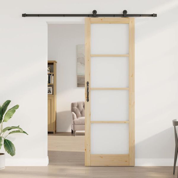 vidaXL Porta Deslizante ORKDAL Natural 78 x 232 cm