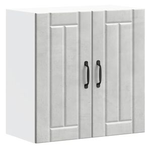 vidaXL Arm&aacute;rio de parede da cozinha Lucca madeira cinzento cimento