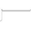 vidaXL Toldo retr&aacute;til manual 500x300 cm cor creme