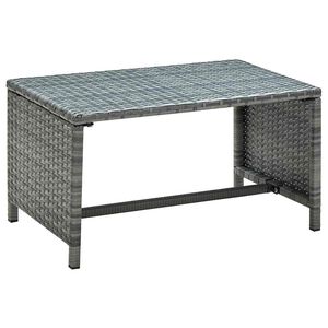 vidaXL Mesa de centro 70x40x38 cm vime PE antracite